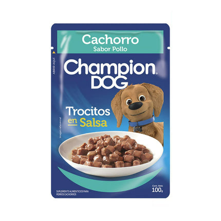 Sobres de Alimento Húmedo Champion Dog Cachorro Pollo 24 un.