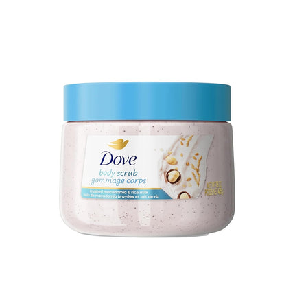 Exfoliante Corporal Dove Macadamia y Leche de Arroz 298g
