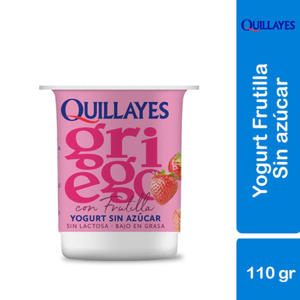Yoghurt Griego light con trozos Sabor Frutilla Pote, 110 g | Apishop