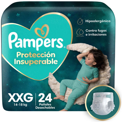 Pañales Pampers Protección Insuperable XXG