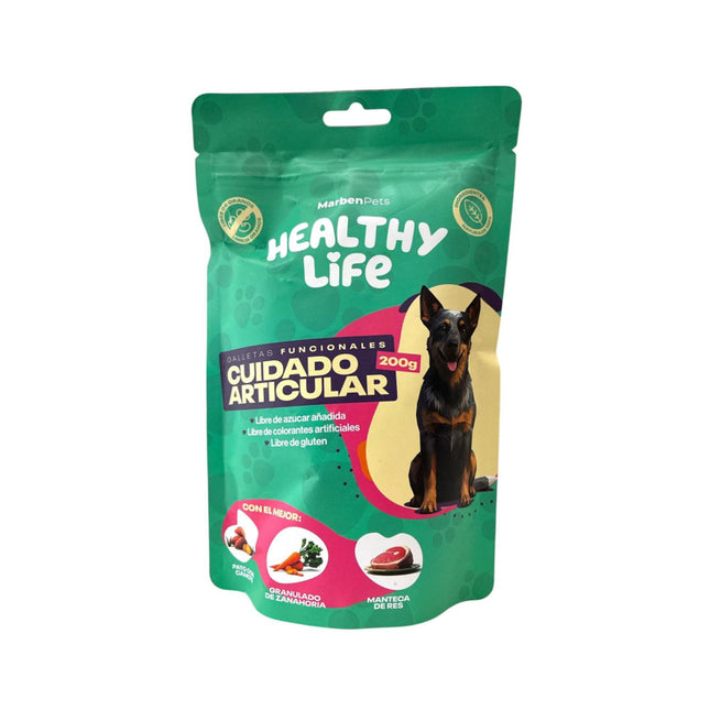 Snack Galletas Funcionales Para Perros 200g Naturales 100% verde claro