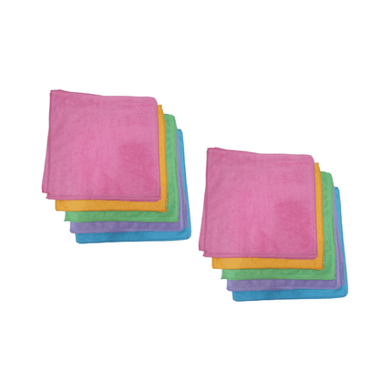 Pack 10 Paños Microfibra 38x38 Ultra Absorbente