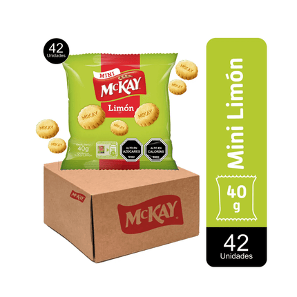 Pack x42 galletas Mckay® mini limón 40g