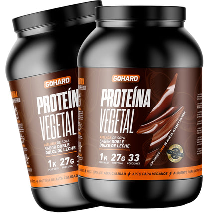 Pack Proteinas Vegetales 2Kg En Total 66Sv Dulce De Leche