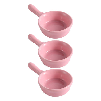 Plato De Salsa Contenedor De Condimento Portátil De Cerámica Para Condimento Picnic Pequeño Rosa