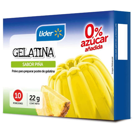 Gelatina 0% azúcar Sabor Piña, 22 g - | Apishop