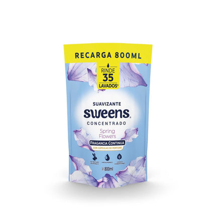 Suavizante líquido concentrado spring flowers doypack, 800 ml