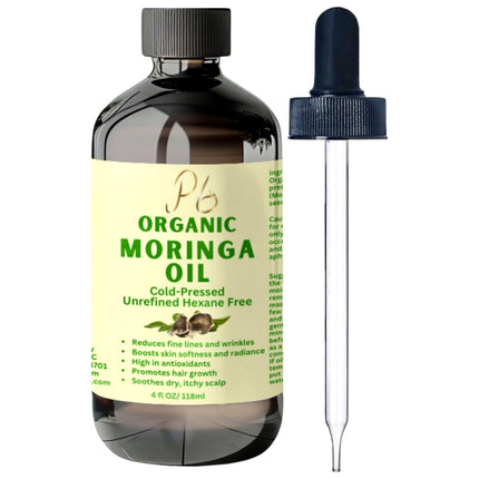 Aceite de Moringa Pomberries Premium Orgánico Prensado en Frío 120 ml