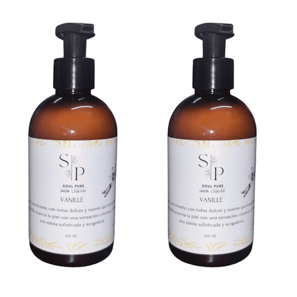 Jabon de Mano Liquido Vainilla Soul Pure 250 ml 2 Unidades