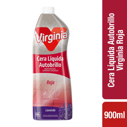 Cera Autobrillo Líquido Rojo Botella, 900 ml