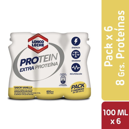 Yoghurt Protein Shot Sabor Vainilla (6 Un) Pack, 6 Un | Apishop