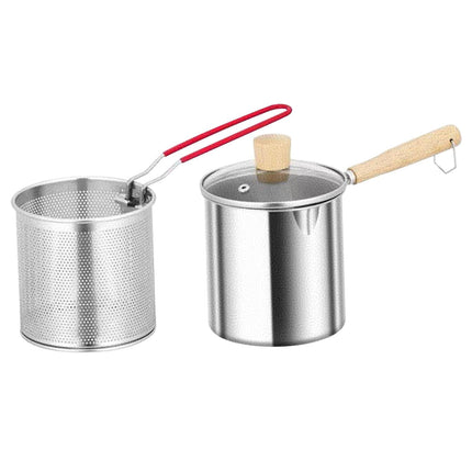 Sartén De Acero Inoxidable Con Mango Extendido Para Patas De Pollo Fritas S