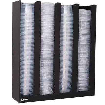 Organizador PJHOME con tapa para tazas de salsa Portion, 4 compartimentos