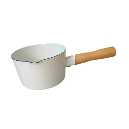 Olla De Leche Esmaltada De 500ml, Sartén Antiadherente Para Calentar Chocolate Con Leche, Olla Para Derretir Gachas