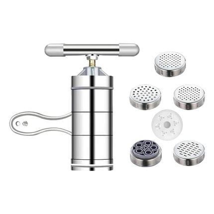 Máquina Para Hacer Pasta Con Cabezales, Máquina Prensadora De Fideos Para Cocina, Espaguetis, Fettuccine Con 6 Formas De Pasta