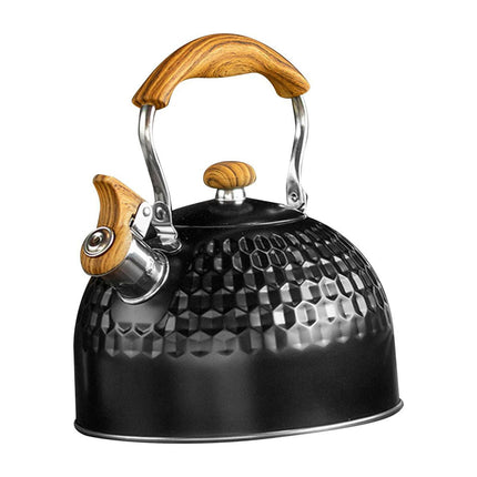 Hervidor De Té De Acero Inoxidable Con Silbido Fuerte De 2,5 L Para Té, Café, Viaje, Camping