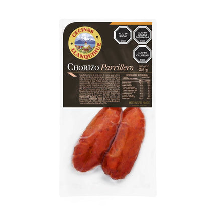 Chorizo Parrillero Paquete 4 Un, 250 g