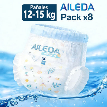 Pañales Pants Aileda Infantil Aileda - Tamaño XG (12-15 Kg) Total 112 Unidades Paquete Portátil Sin Género Específico