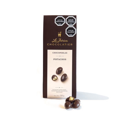 Chocoperlas De Chocolate con Pistachos 100g La Ibérica