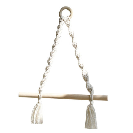 Toallero Bohemio Para Dormitorio, Colgador De Rollos De Tejido, Soporte De Papel Higiénico De Macramé Para Hotel