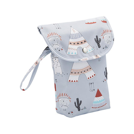 Bolsa De Pañales Para Bebés, Accesorios Para Cochecito De Almacenamiento Para Viajes Al Aire Libre, Patrón De Dibujos Animados Para Salir