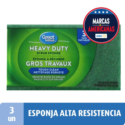 Esponja De Celulosa Alta Resistencia, 3 Un