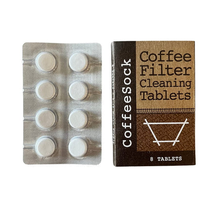 Tabletas de limpieza CoffeeSock orgánicas y biodegradables, 8 piezas