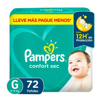 Pañales Confort Sec G x 72 Uds