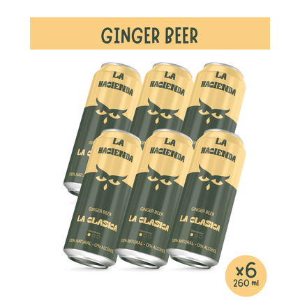 6 pack Ginger Beer lata 260 ml