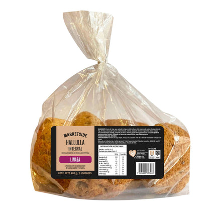 Pan Hallulla Integral Linaza, 400 g