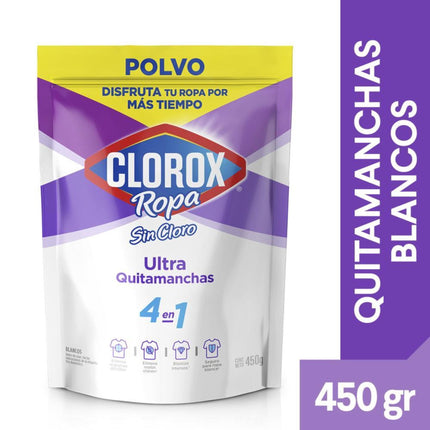 Quitamanchas Polvo Ultra Ropa Blanca Sin Cloro Doypack, 450 g