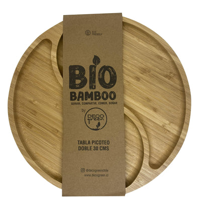 Tabla de Picoteo Bio Bamboo Doble 30cm