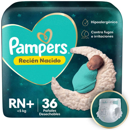 Pañales Pampers Protección Insuperable Lt RN
