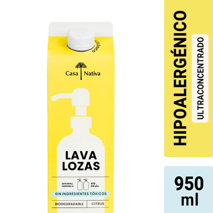 Lavalozas hipoalergénico ultra concentrado, aroma citrus, 950 ml