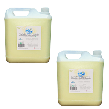 Jabon Liquido Para Manos Neutro Glicerina Bio Go Vainilla 5 Litros Eco 2 Unidades