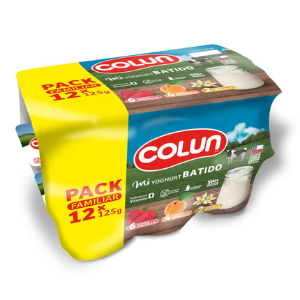 Yoghurt Batido Pack Multisabor, 12 Un x 125 g | Apishop