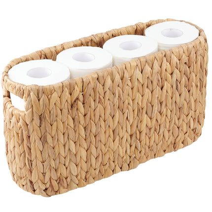 Cesta de almacenamiento de papel higiénico 84ECO para 8 rollos de ratán