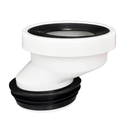 Conector De Brida De Inodoro Compensado De PVC Para Reparación De Urinarios, Eliminación De Limpieza De 5cm