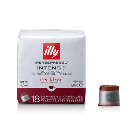 Cápsulas de café illy Intenso IperEspresso Dark Roast, 18 unidades