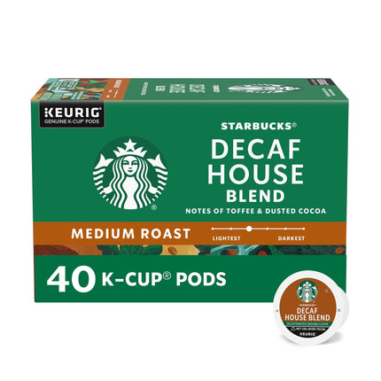 Cápsulas de café Starbucks Decaf House Blend 40 cápsulas Keurig