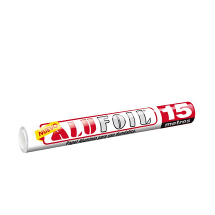 Papel Aluminio Sin Cierra 15 Metros, 15 L