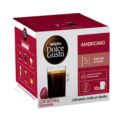 Café En Cápsulas Americano 10 Tazas