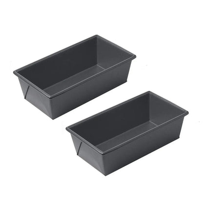 Pack X2 Molde Pan Molde Para Pan De Molde Rectangular 25cm Gris