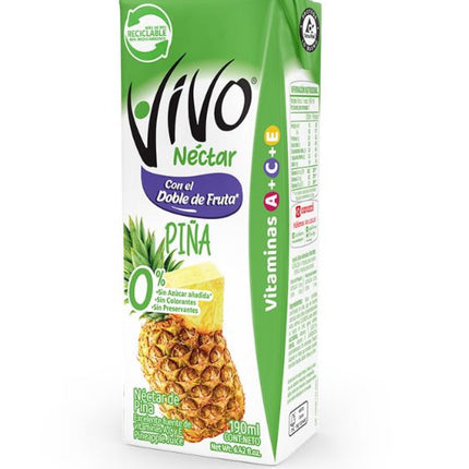 Jugo Colación Sabor Piña Caja, 190 ml