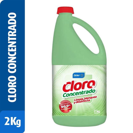 Cloro Líquido Tradicional Botella, 2 kg