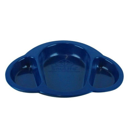 Plato de Cáscara de Arroz para Bebés con 3 Compartimentos – Color Azul