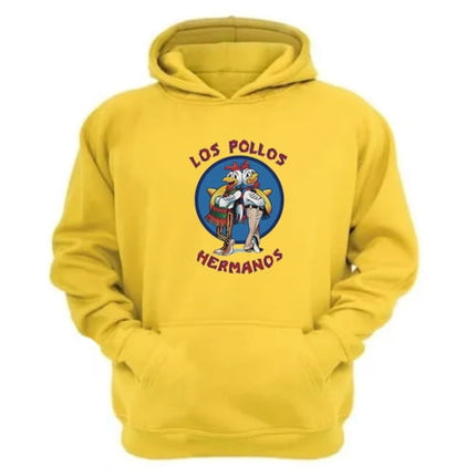 Polerón Canguro Los Pollos Hermanos Amarillo Talla Xl Unisex