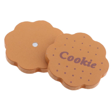 Juguete Juguete De Alimentos De Madera Magnético Conectado Papel Juguete Galletas