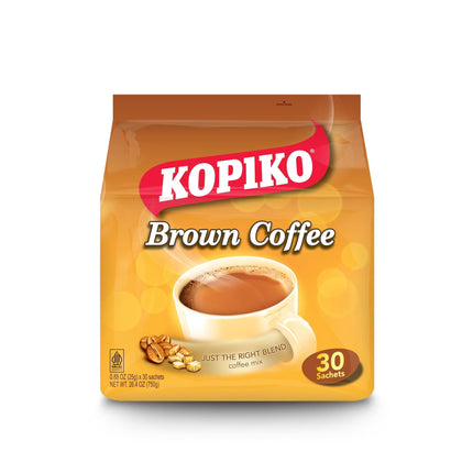 Mezcla de café instantáneo Kopiko Brown con azúcar morena 750 mL x30