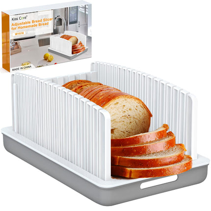 Rebanadora de pan Kiss Core Upgrade ajustable con bandeja para migas